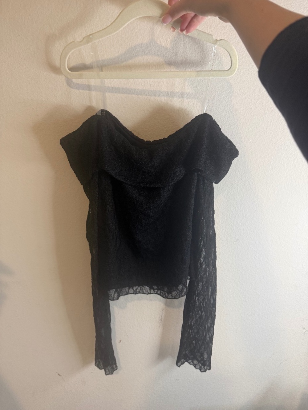 lace off the shoulder top